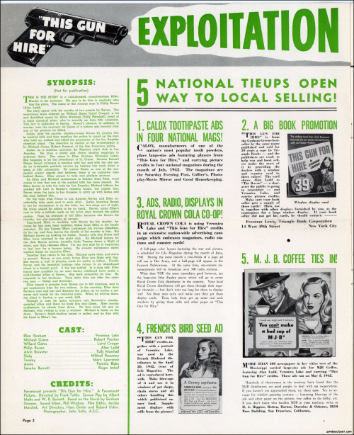 This Gun For Hire Pressbook 01