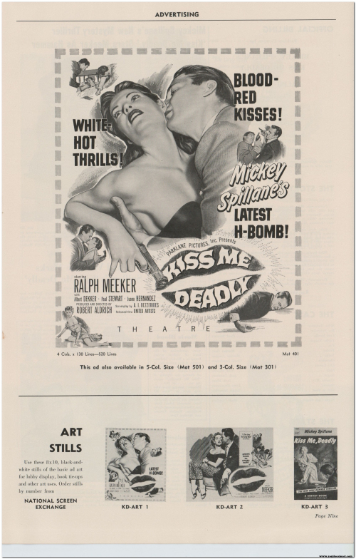 Kiss Me Deadly (1955) Pressbook 01