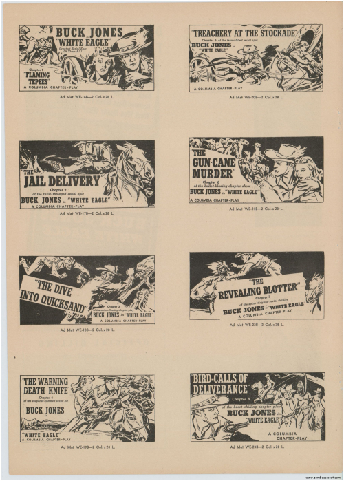 Buck Jones White Eagle Serial Pressbook009