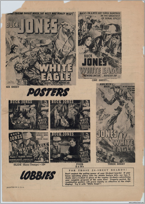 Buck Jones White Eagle Serial Pressbook009