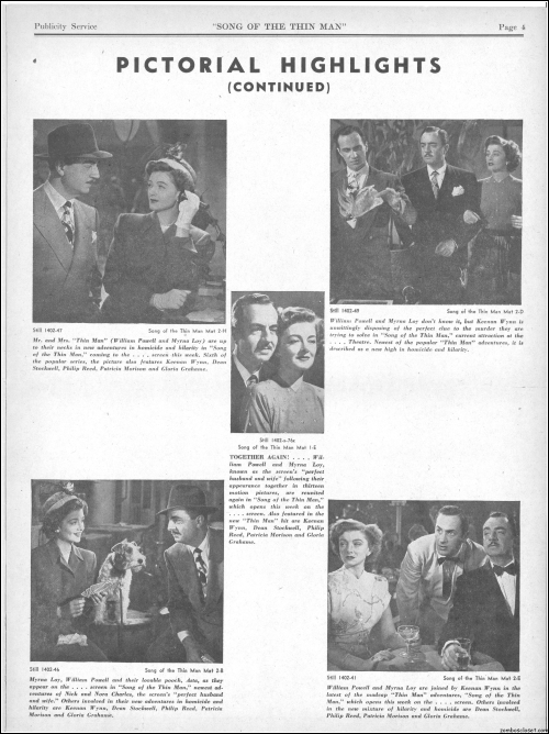 Song of the Thin Man Pressbook00