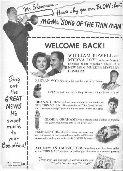 Song of the Thin Man Pressbook00