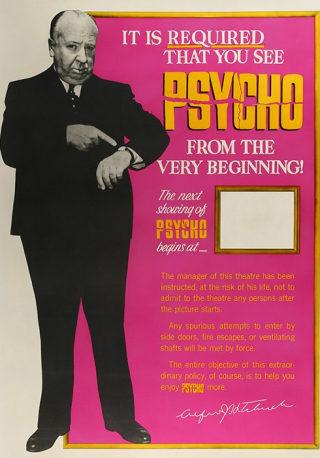 Psycho Alfred Hitchcock Standee